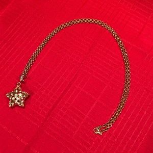Star Pendant with 30” Gold Plated Chain